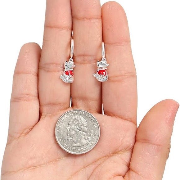 18k Disney Winnie the Pooh Earrings - Picture 5 of 6